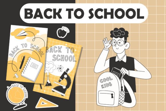 Back to School Big Set: Graphics & Illustrations for Real Publishing
