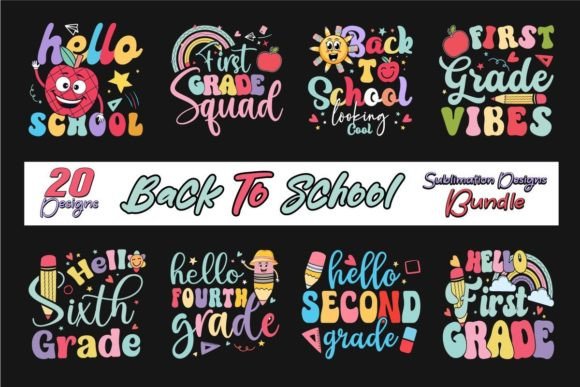 Back to School Sublimation Bundle 2: Design Bundles That Deliver