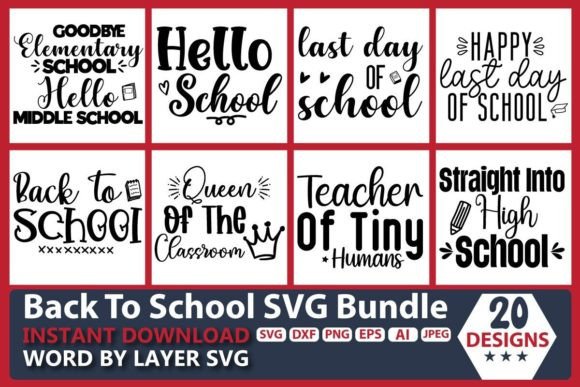 Back to School SVG Bundle Vol.12