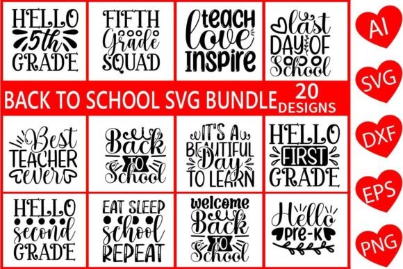 Back to School SVG Bundle Vol. 4: Design Bundles for Real Projects