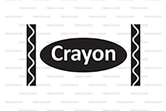 Crayon Wrapper Back to School Design: Graphics & Illustrations