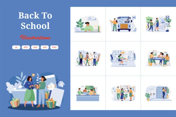 M596_Back to School Illustration Pack 2: Graphics & Illustrations
