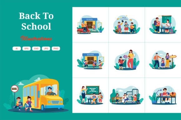 M603_Back to School Illustration Pack: Graphics & Illustrations