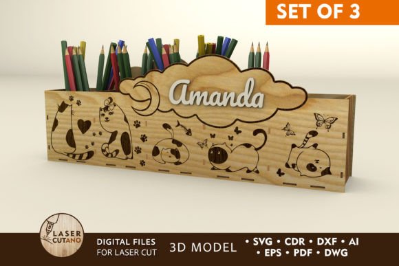 Pencil Box Bundle: Laser Cutting for Boxes